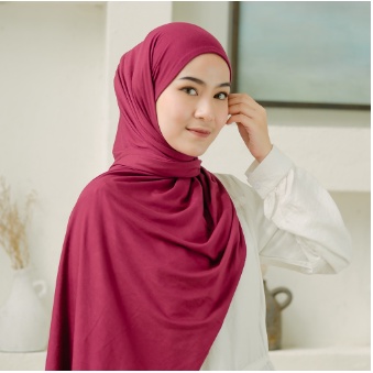 Pashmina Kaos Rayon Spandek Tebal Premium Cool &amp; Sretch