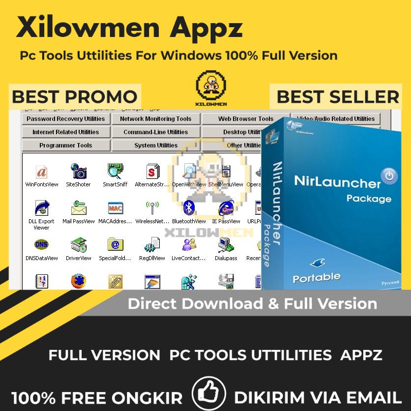 [Full Version] NirLauncher Package Pro PC Tools Software Utilities Lifetime Win OS