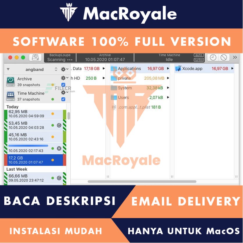 [MacOS] BackupLoupe Full Version Lifetime Full Garansi