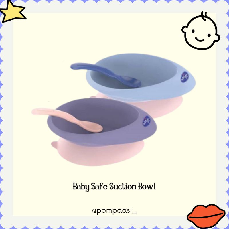 Baby Safe Suction Bowl / Mangkok Silicon Bayi / Feeding Set Bayi / Perlengkapan MPASI