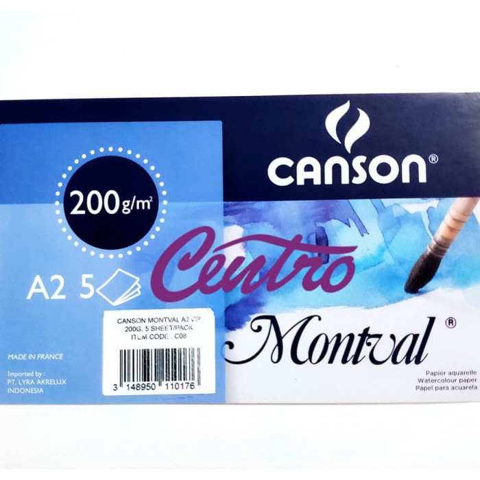 

Terlaris Canson Montval 200 Gsm A3 Kertas Gambar Cat Air Watercolor Paper