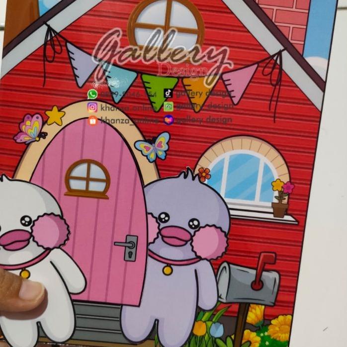 ☞ BEBEK VIRAL Lite Merah SIAP di MAINkan Anti Air Quite Book Mainan Edukasi Anak Viral Paper Duck ❃