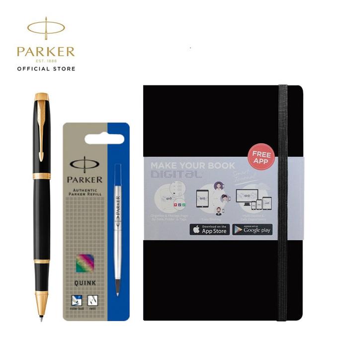 

SPECIAL PACKAGE - IM Black Gold Trim RB, Refill Blue, O2O Journal