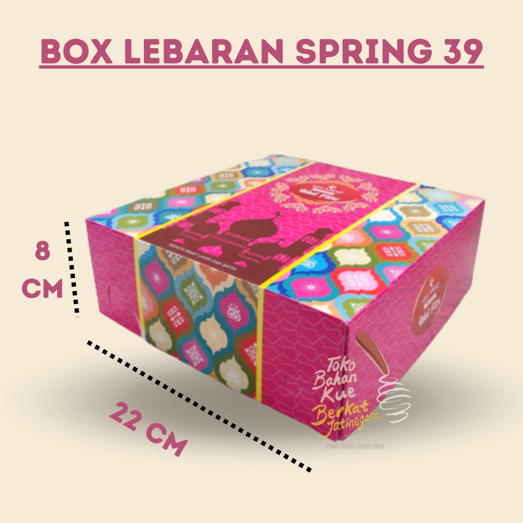 DUS/BOX/KOTAK KUE/BOX LEBARAN SPRING 39 / DUS HAMPERS LEBARAN / PCS