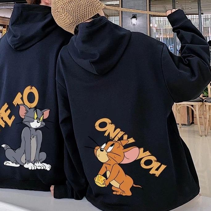 ➯ Jaket Sweater Hoodie COUPLE premium - SWEATER COUPLE motif|TOM&JERRY only you ☉
