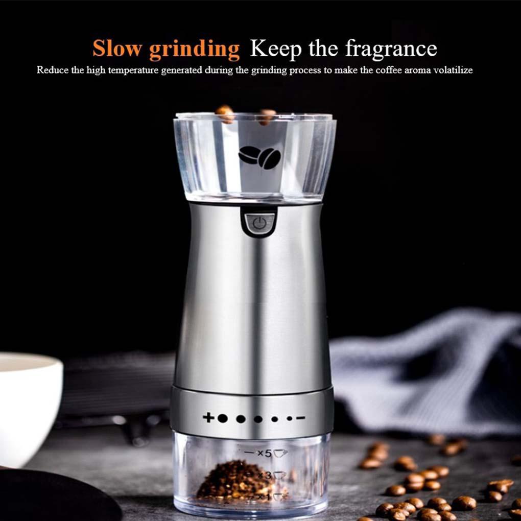 Coffee Grinder USB Gilingan Lada Elektrik Portable Adjustable