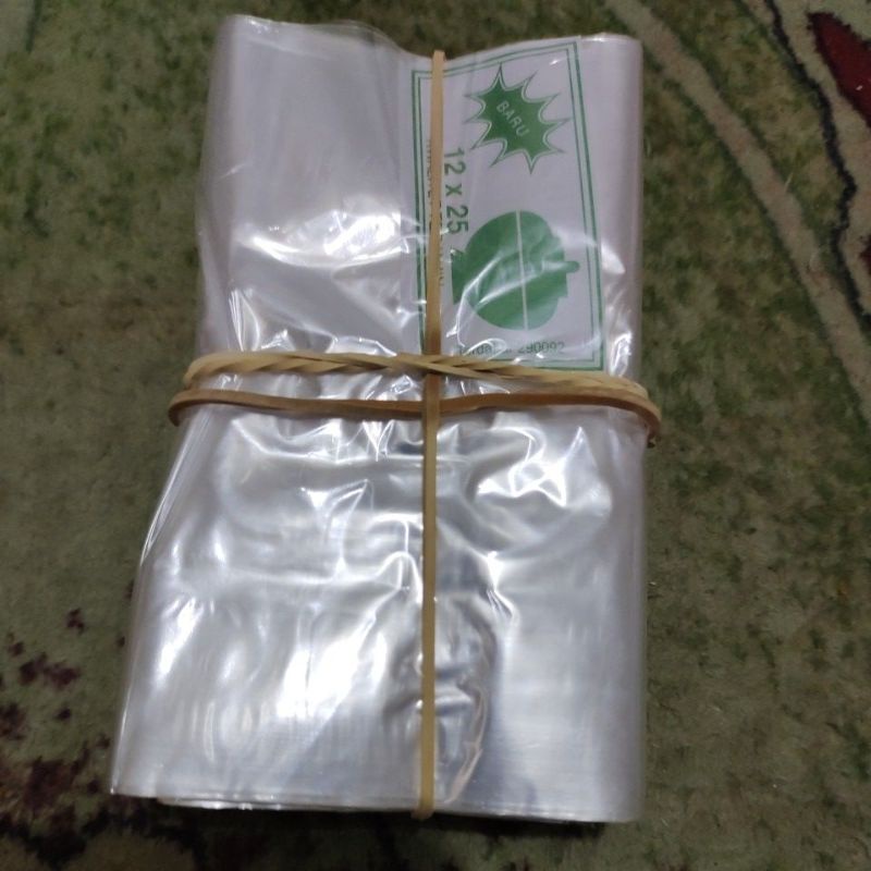 

plastik bening tipis ukuran 12×25