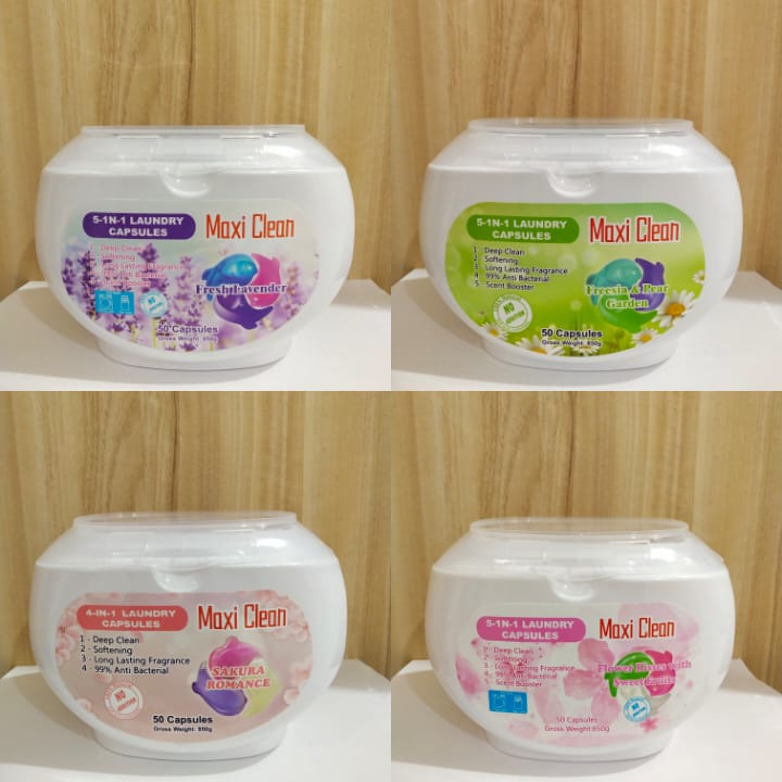 MAXI CLEAN LAUNDRY DETERGENT 50 Capsules