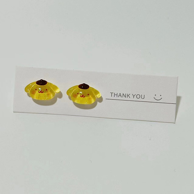 Anting Kodok Kecil Puppy Kartun Cantik Bahan Resin Untuk Wanita