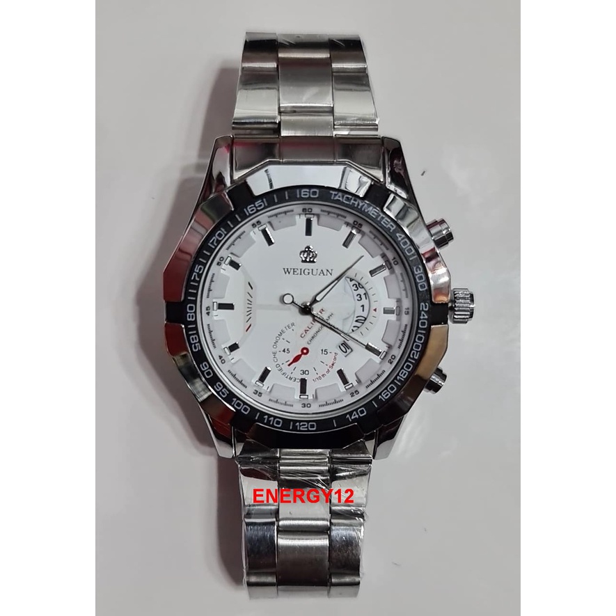 Jam tangan COMUDIR &amp; WEIGUAN stainless steel pria Original 100% - Import -