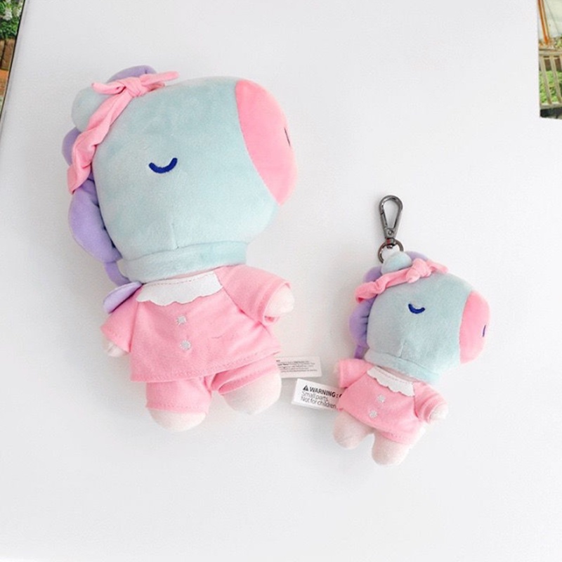 20cm/10cm BTS Piyama Boneka Mainan Boneka Plush Lucu Liontin RJ TATA COOKY CHIMMY KOYA SHOOKY MANG Kartun Untuk Gadis Anak Hadiah