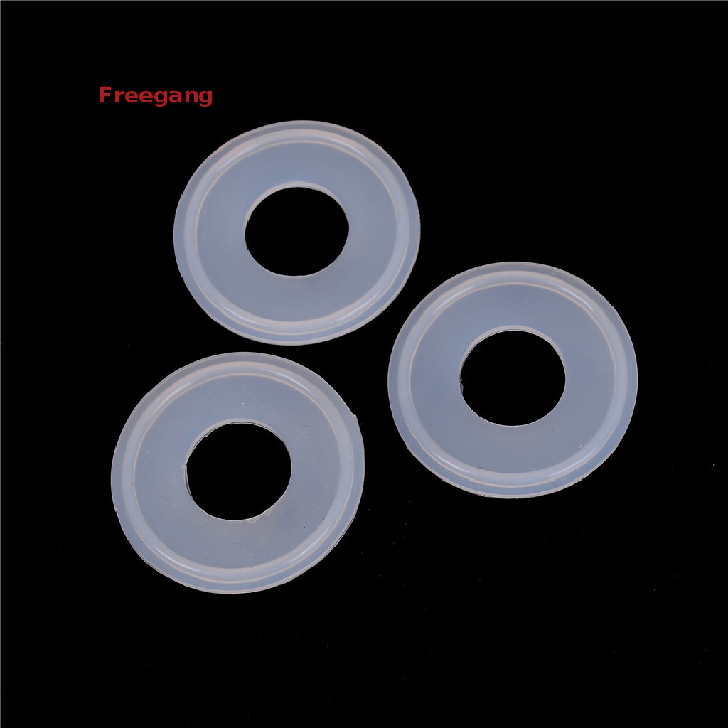 [Freg] 10pcs Gasket Silicon Penjepit Tri Sanitari 1 &quot;Cocok 50.5mm OD Type Ferrule Flange 451ID