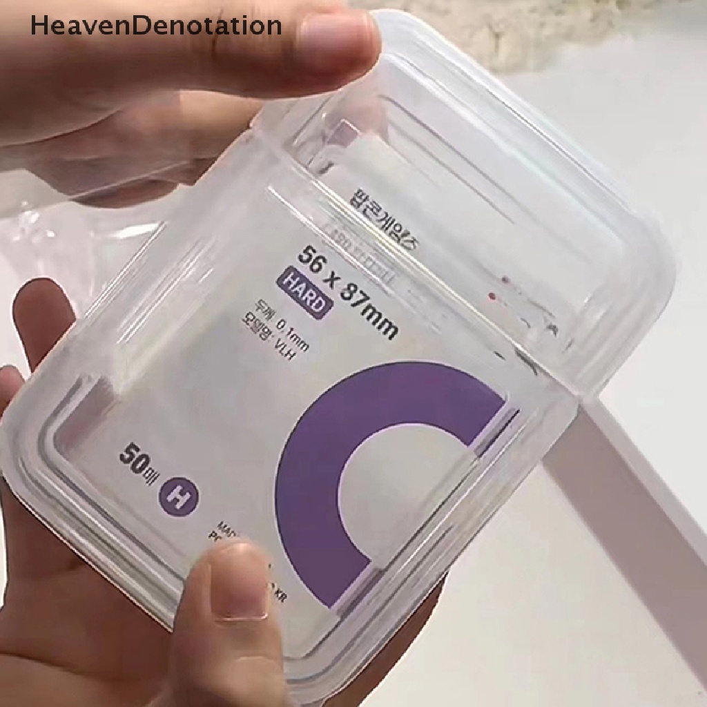 [HeavenDenotation] Collection Container Case Plastik Kotak Penyimpanan Transparan Kotak Penyimpanan Bening Kecil HDV