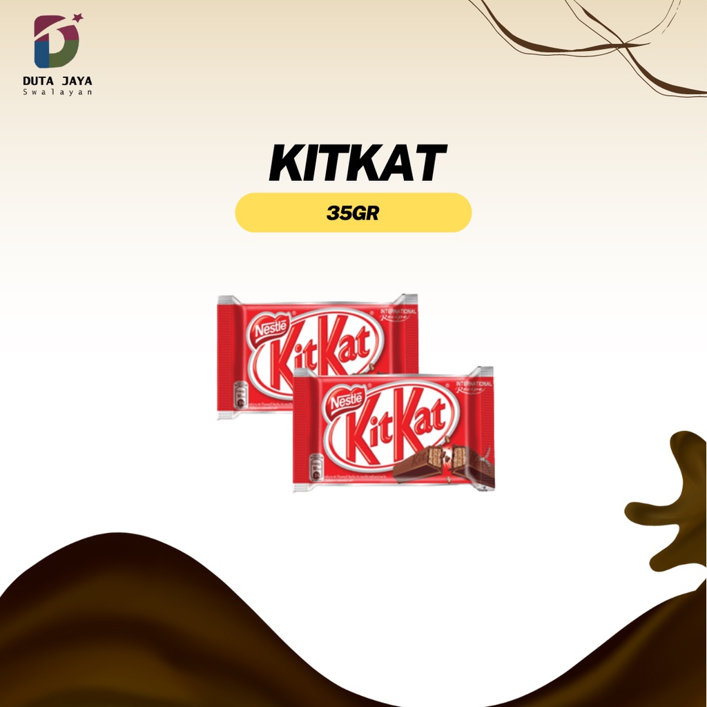 

KitKat 4F 4 Finger Wafer Chocolate 35 Gram Nestle Biskuit Cokelat