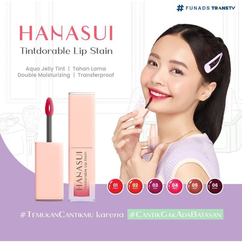 ❤ PAMELA ❤ Lip Stain Hanasui/Liptint Hanasui?lip tint hanasui