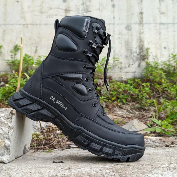 Harga Spesial SEPATU PDL SATPAM TNI AU AD AL  POLRI SECURITY TERBARU 2022 SAFETY B00TS UJUNG BESI