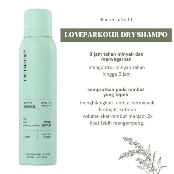 DRY SHAMPOO VIRAL 150ml Semprotan Rambut kering dan Lepek Minyak Rambut Hair Spray