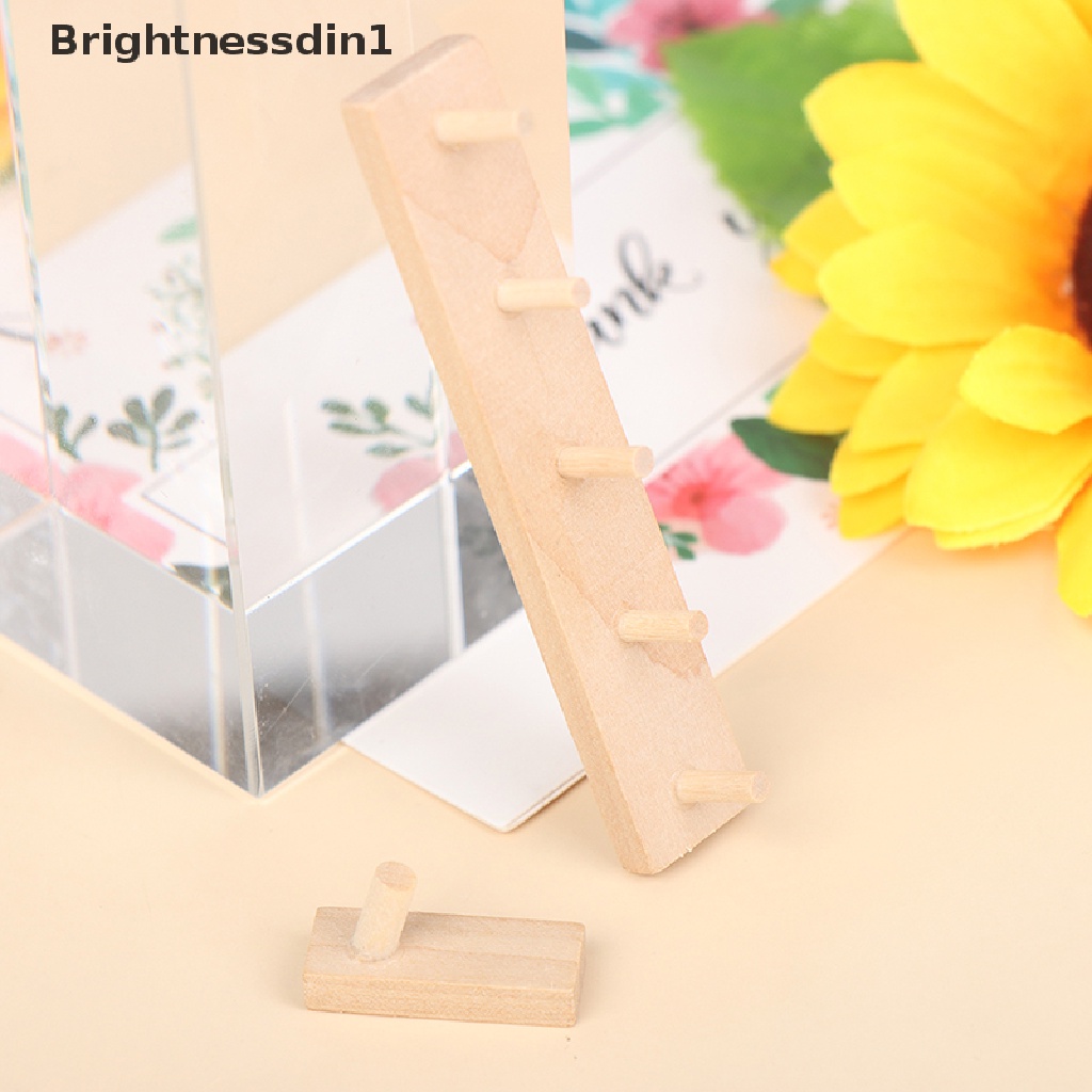 [Brightnessdin1] 1per12rumah Boneka Miniatur Rak Gantungan Dinding Model Aksesoris Furniture Butik