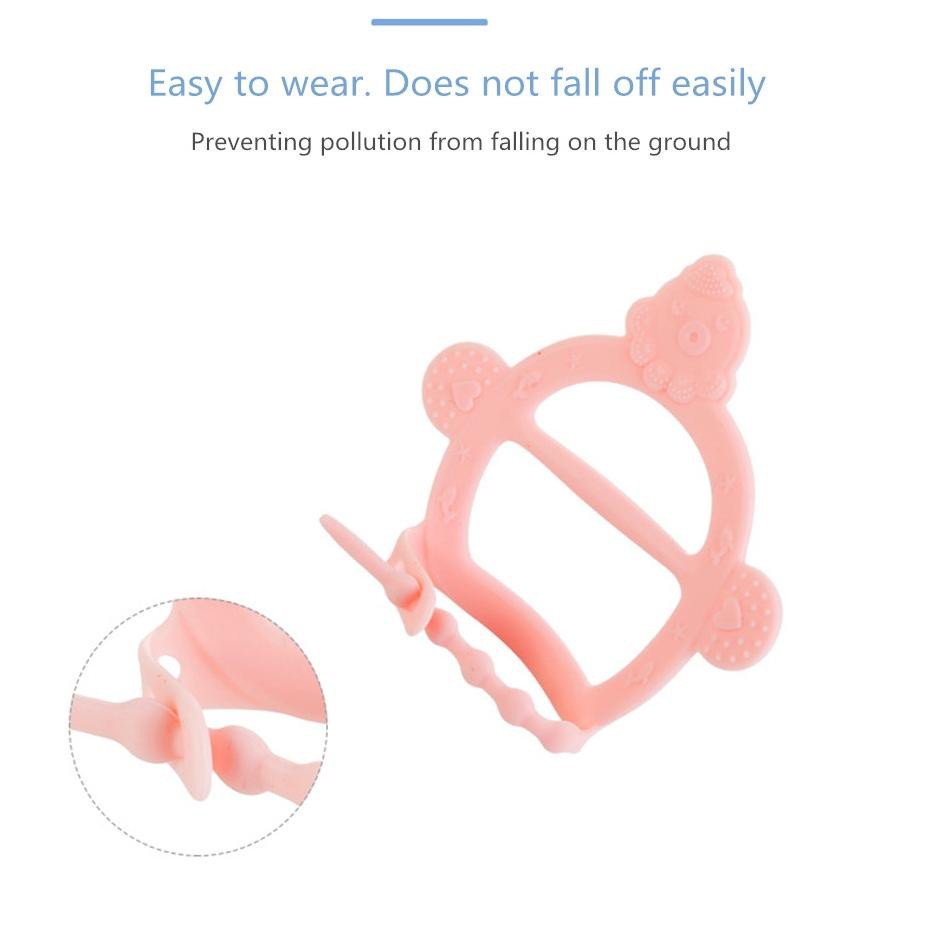 HZ Teether Bayi Gelang BPA Free / Mainan Gigitan Bayi Bahan Silikon Gelang Gigitan Bayi HZ