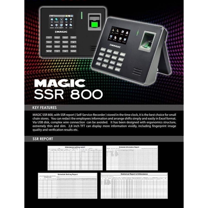 

[[JNT COD]] MESIN ABSEN PRINT / FINGERPRINT. KOZURE FP 130 - SSR 800