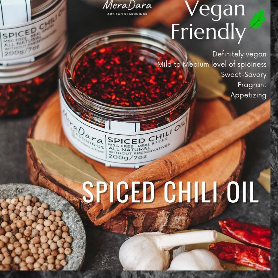 

➴ MERADARA Ebi/Spiced Chili Oil Dimsum Sambal Minyak Cabe Ebi/Original vegan friendly ☟