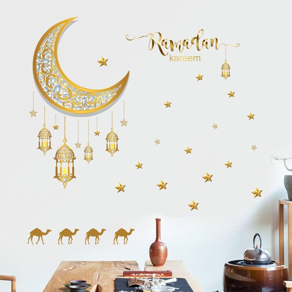 Stiker Jendela Ramadhan Nanas Dekorasi Rumah Removable DIY Kreativitas Eid Mubarak