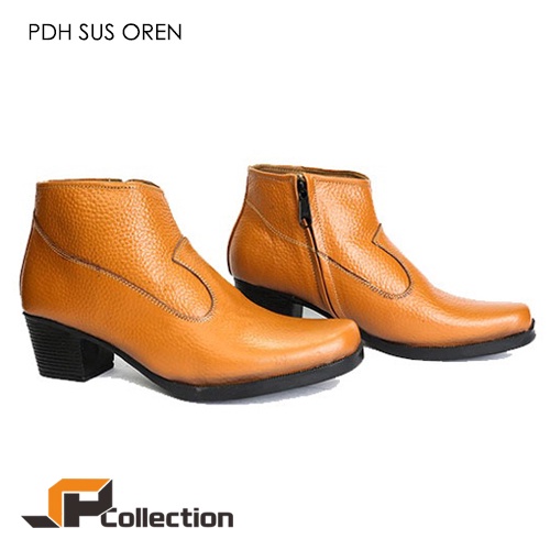 Sepatu PDH SUS Oren Wanita Original JAFERI Bahan Kulit Sapi Asli Jaminan Uang Kembali