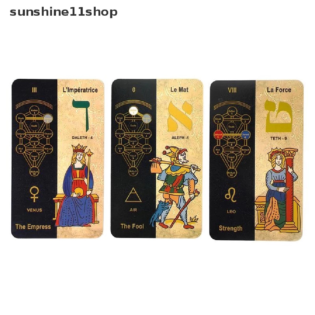 Sho 1Box 78kartu Tarot Klasik Permainan Papan Dek5781Burungbalistik N