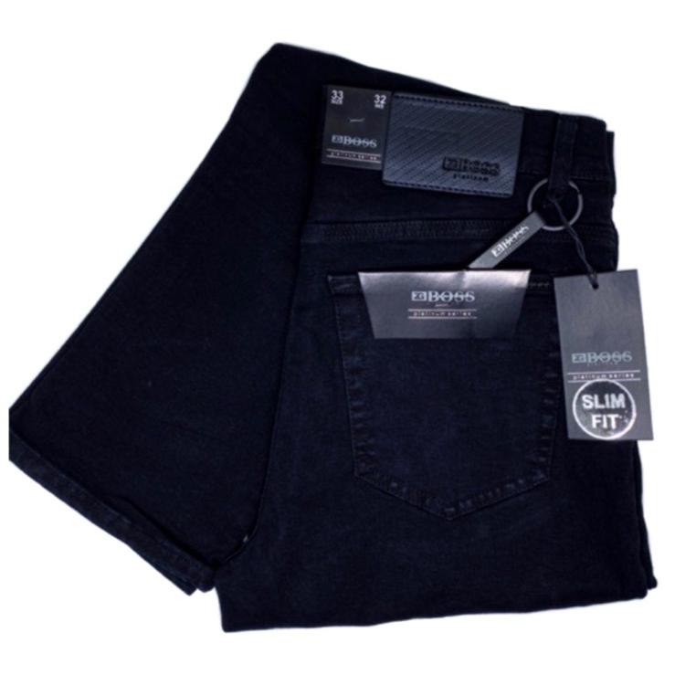 MENARIK Celana Jeans Pria Hitam Stretch Slim Fit ZG BOSS BLACK