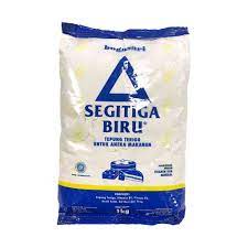 

Tepung Terigu SEGITIGA BIRU - Protein Sedang 1 kg Polos / Ekonomis