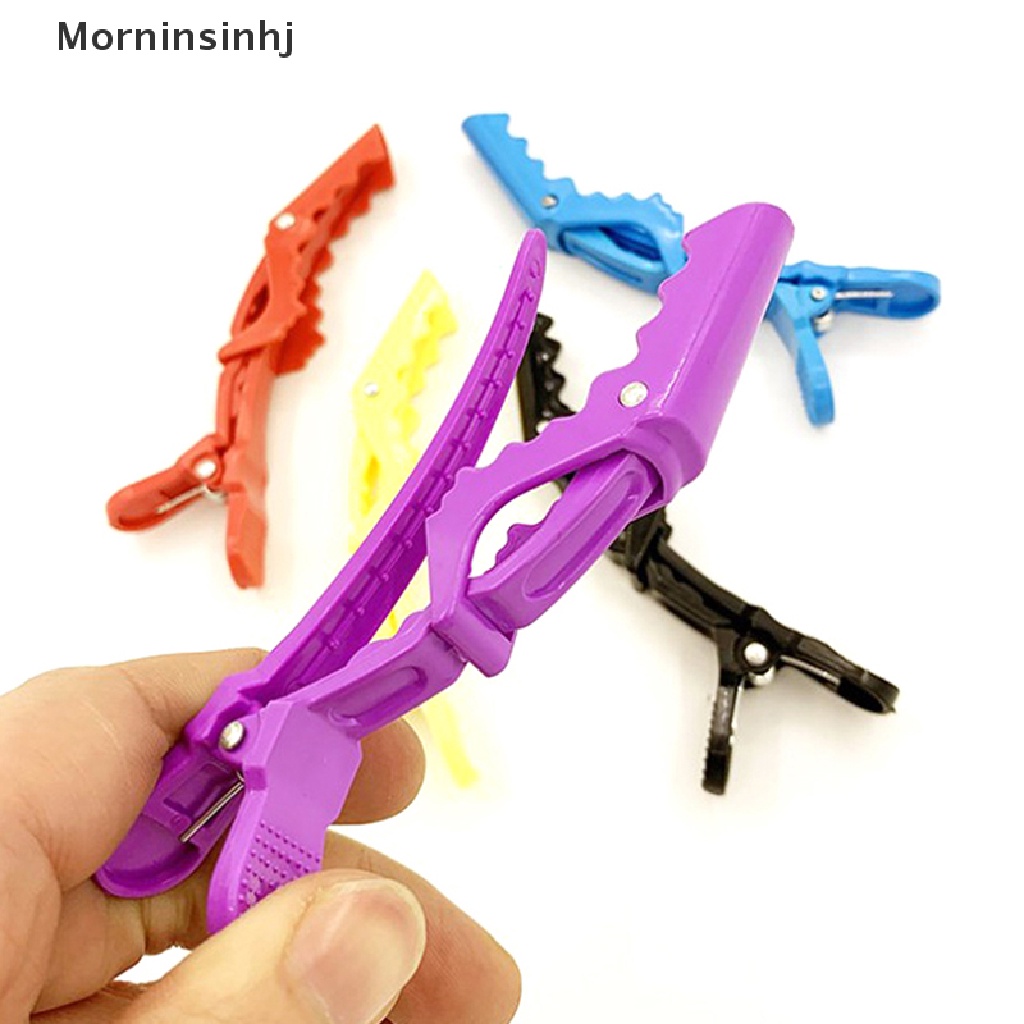 Mornin 5Pcs Hairdressing Salon Matte Sectioning Clamp Hair Clip Jepitan Rambut Grip Claw id