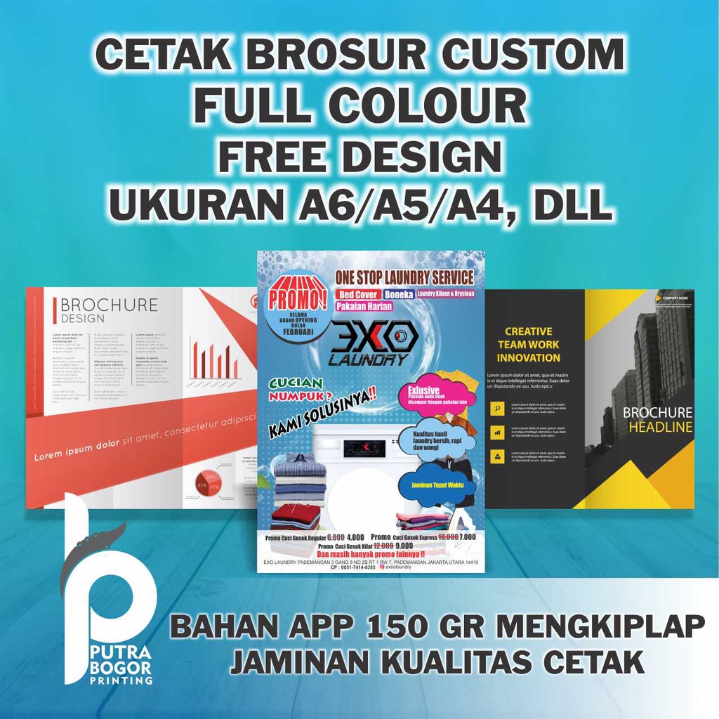 

BROSUR HVS/ART PAPPER BERWARNA A4/A5/A6