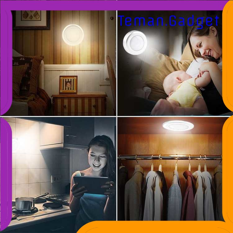 TG - LMP SEACAT Lampu Dinding Hias Rumah Mini Multifungsi Easy Touch Cool White - YJ-903-6