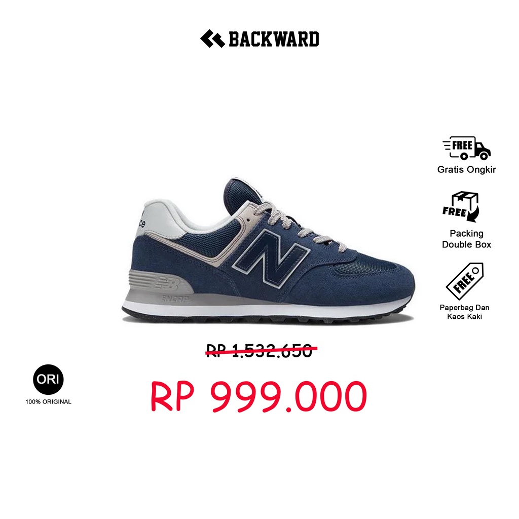 NB 574 Dark Navy Original