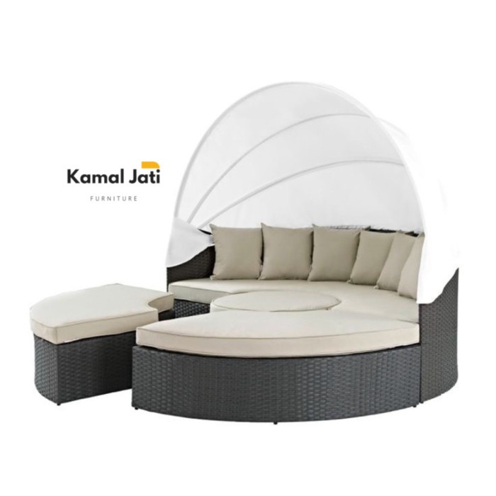 daybed rotan sintetis kolam ( Kursi sofa Daybed Sofa Daybed Outdoor )