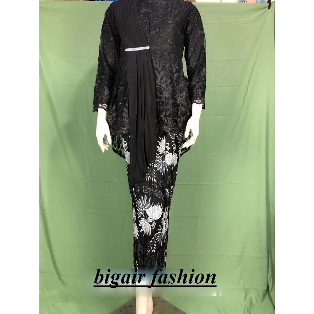 BA Set couple aurora selendang  Kebaya wisuda dan pernikahan  Kebaya brukat tulle  Kebaya tunik