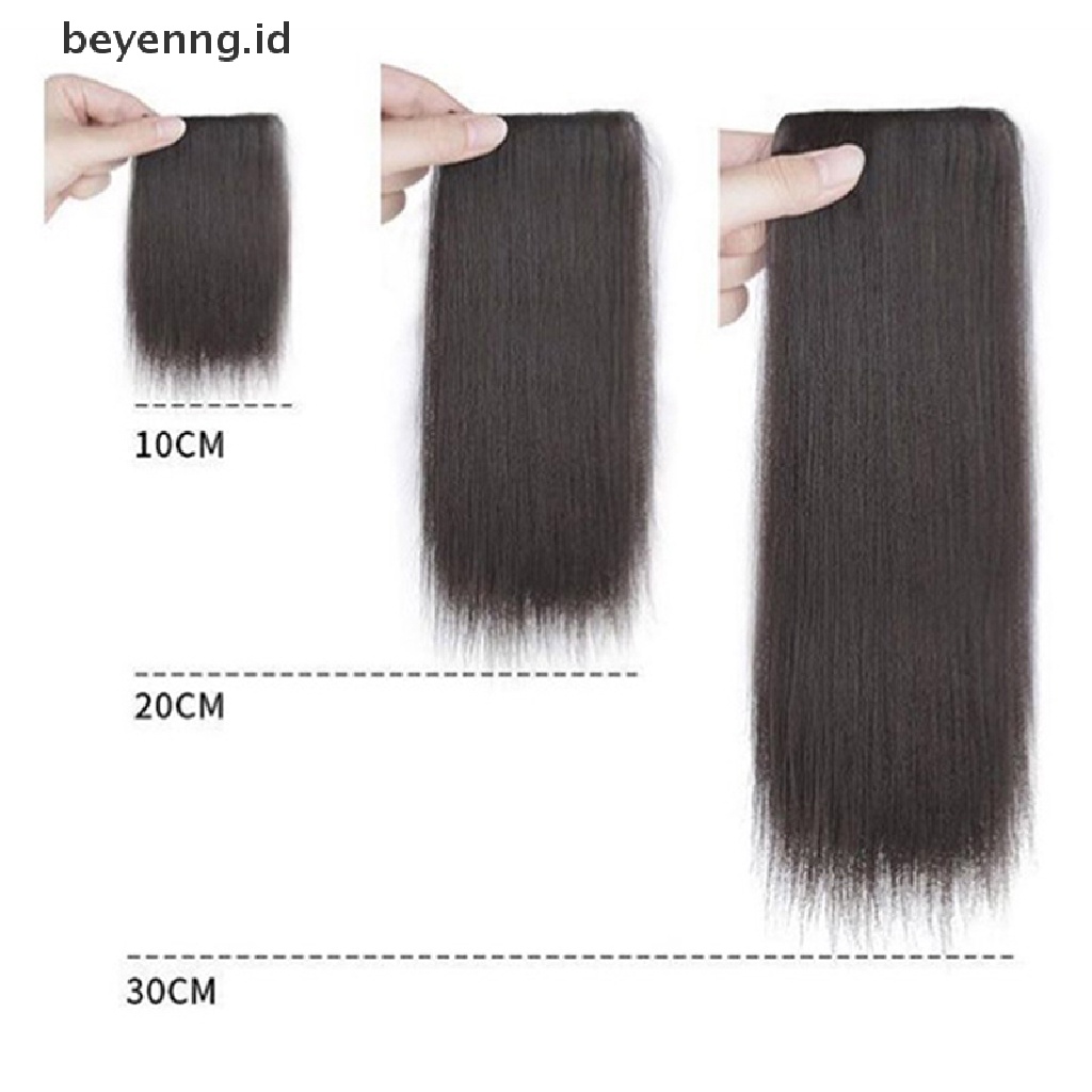 Beyen Women Fluffy Invisible Seamless Hair Pads Klip Dalam Lapisan Ekstensi Rambut ID