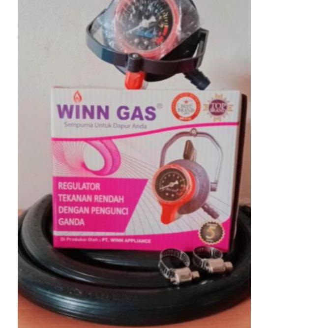 ➣ Winn Gas  , W 900 M  , Win Gas  ,  Selang  , Regulator  , Gas  , LPG 3 Lapis Asli Ori ✲