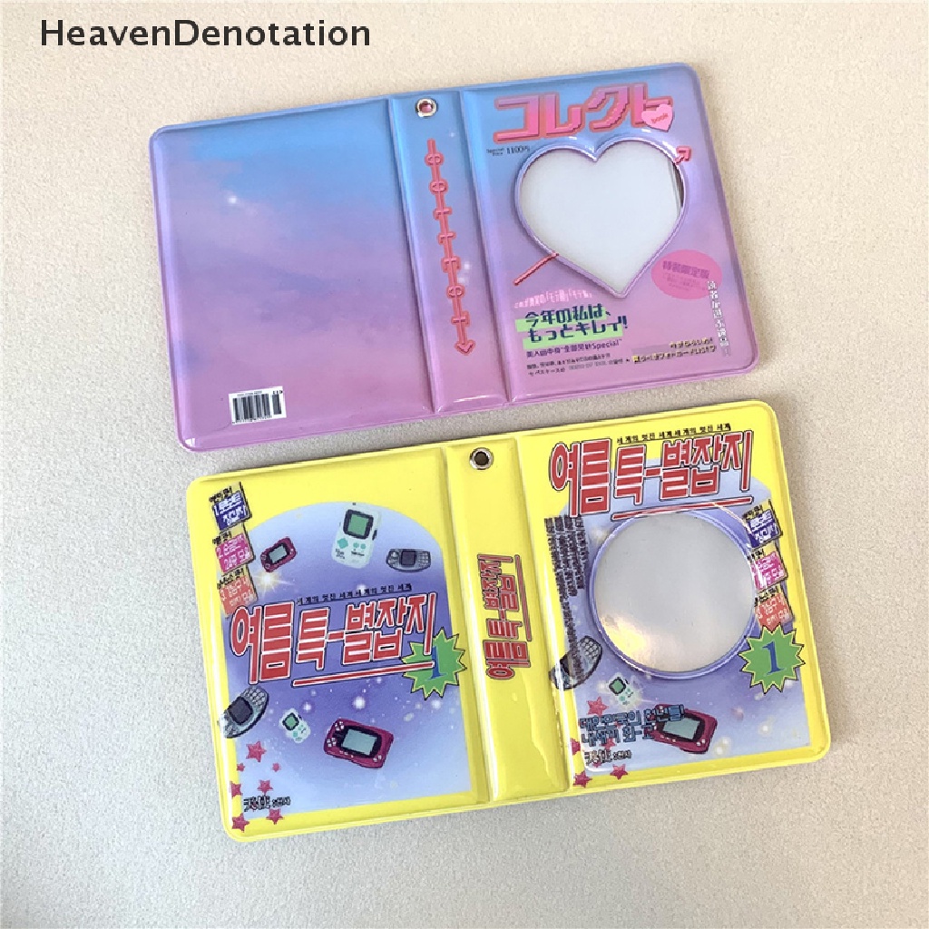 [HeavenDenotation] Ins Vintage Photocard Holder 3inch Album Foto 40kantong Kpop Idol Photo Card Storage Collect Book Mini Instax Polaroid Album HDV