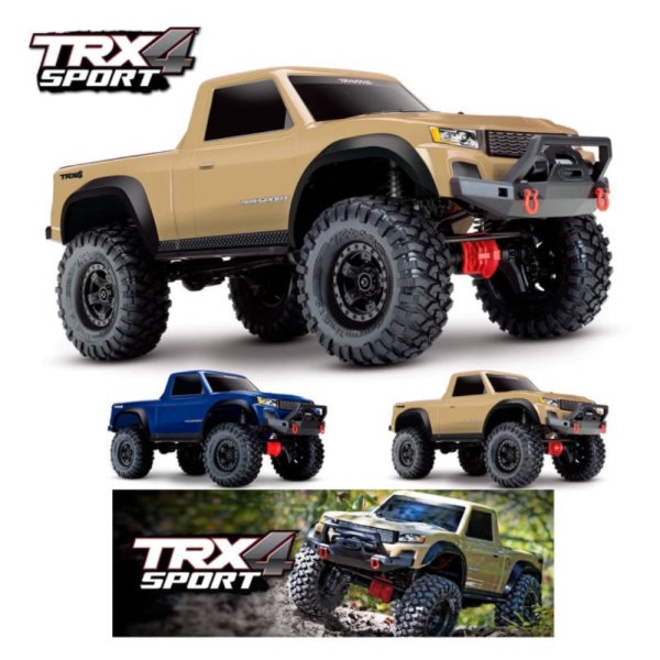 

Unik Traxxas TRX-4 Sport 1/10 4WD RTR Trail Truck XL-5 HV ESC TQ 82024-4 - Tan Cream Murah