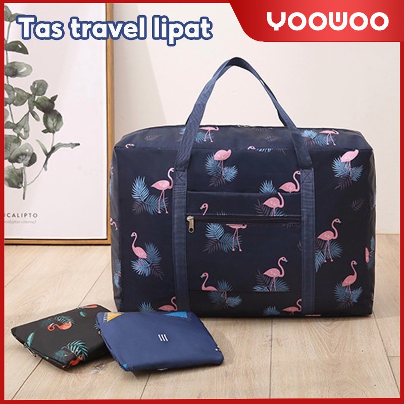 MOTIVO - TAS TRAVEL MOTIF LIPAT ANTI AIR / tas bagasi / tas pesawat / tas koper / tas penyimpanan