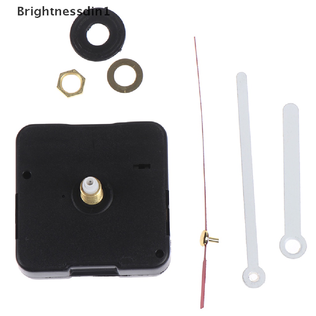 [Brightnessdin1] Diy Silent Classic sliver Watch Jam Dinding Movement Mechanism Parts Butik