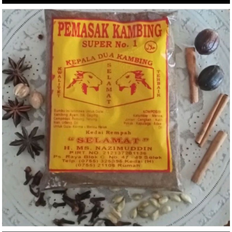 

Bumbu kambing 1kg/rempah halus gulai kambing 1kg