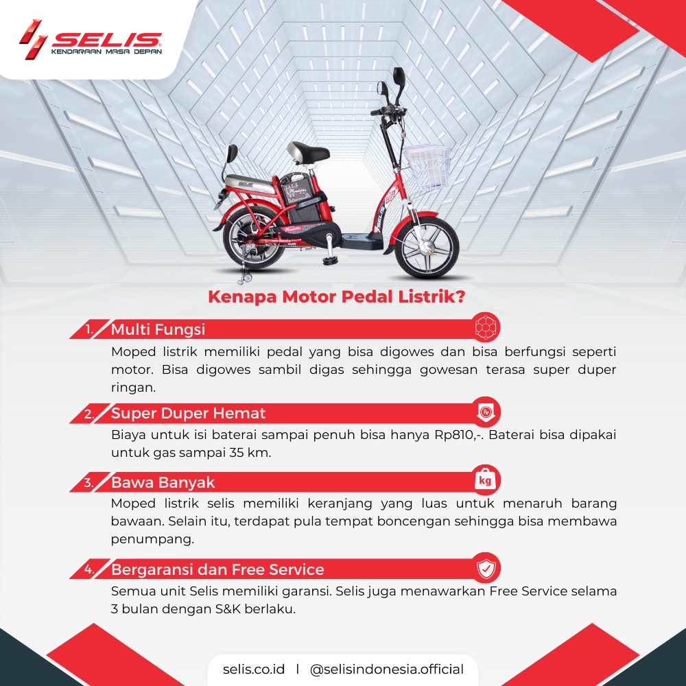 SELIS - Emoped Sepeda listrik Mandalika