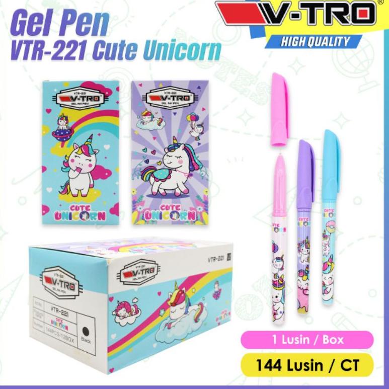 

L31 Pulpen Bolpoin Bollpoin Gel Pen Fancy Karakter V-tro (1lusin) TERLARIS ♫
