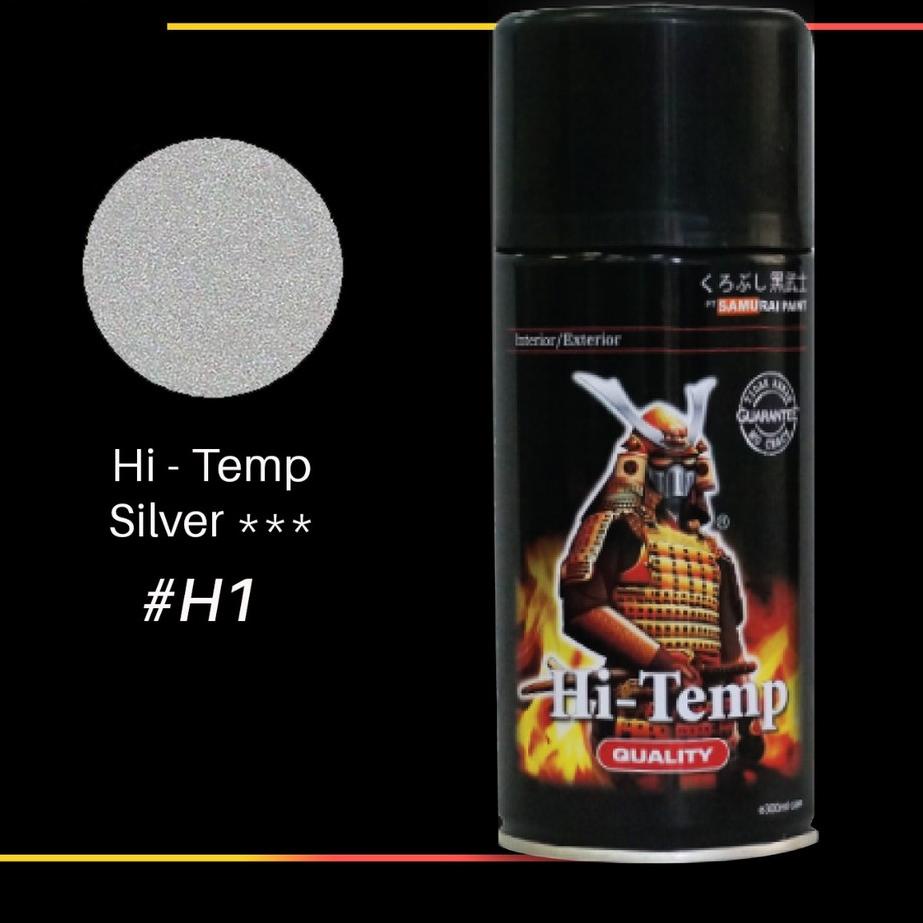 [cod] Samurai Paint Hi temp  ( isi 300Ml & warna silver doff ) cat knalpot , cat samurai tahan panas