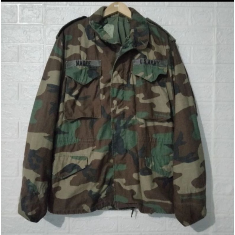 JACKET WOODLAND US ARMY/SIZE MEDIUM REGULER
