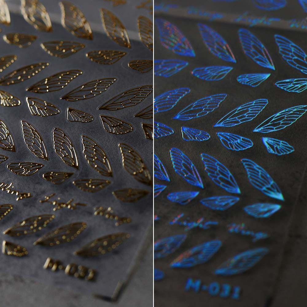 AUGUSTINA Agustina Bunga Stiker Kuku Wanita Bronzing Moon Manicure Aksesoris Bohemia Nail Stickers