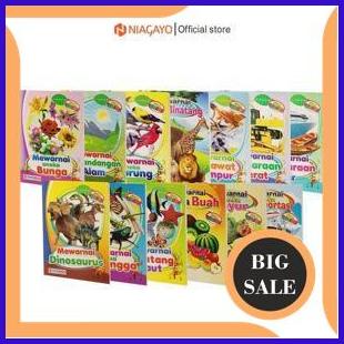 

onderdil Buku Mewarnai Untuk Anak Full Colour Aneka Hewan Buah Kendaraan Transportasi Sayu