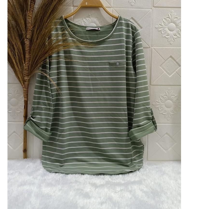 ℗ (SALUR) Kaos Salur Baby Terry / Kaos PHENOMENAL / FENOMENAL  / Kaos Lengan Panjang / Kaos Garis ❆